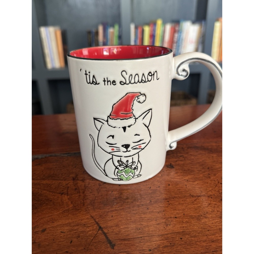 NEW Spectrum 'this the season Cat Holiday Christmas 16 oz. Coffee Cup Mug 2020